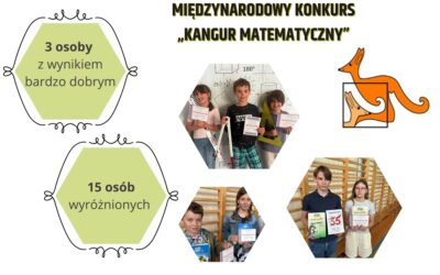 SUKCESY W MIĘDZYNARODOWYM KONKURSIE MATEMATYCZNYM „KANGUR”