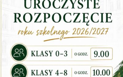 UROCZYSTE ROZPOCZĘCIE ROKU SZKOLNEGO