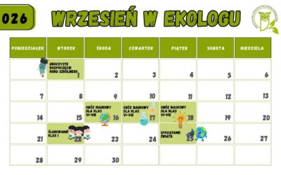 WRZESIEŃ W EKOLOGU